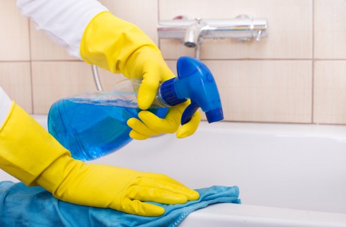 Stain treatment and deep carpet cleaning process in Old Ford
