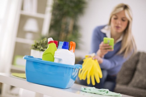 Professional carpet cleaning equipment used in Old Ford property